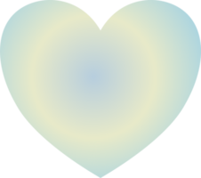 Y2k gradient heart png