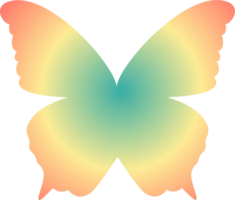 y2k Gradient Schmetterling png