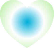 Y2k gradient heart png