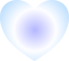 Y2k gradient heart png