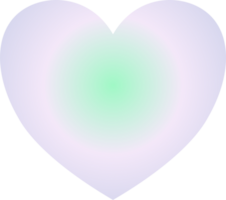 Y2k gradient heart png