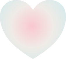 Y2k gradient heart png