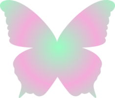 y2k gradient butterfly png