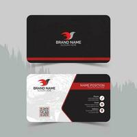 Modern business card template design. vector