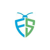 Letters FS Pest Control Logo vector
