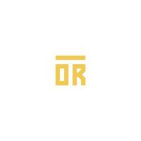 Letters TOR ORT Square Logo Minimal Simple vector