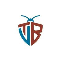 Letters TVB VTB Pest Control Logo vector