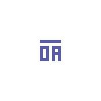 Letters TOA OAT Square Logo Minimal Simple Modern vector
