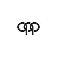 Letters QQO Monogram logo design vector