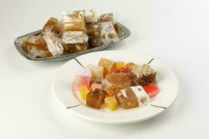 Turkish Delight sweet desert colorful verity photo