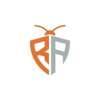 Letters RA Pest Control Logo vector