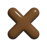 stornieren löschen Kreuz Symbol 3d png