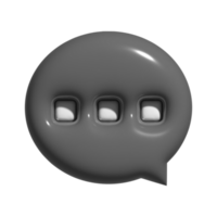 3d chat bubble icon illustration png