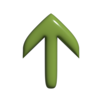 3d icono de flecha png