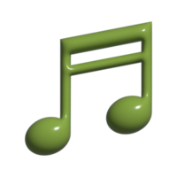 musik 3d ikon png