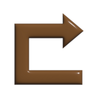 arrow 3d icon png