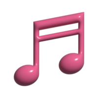 Musik 3D-Symbol png