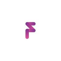 Motion letter F Monogram logo design vector