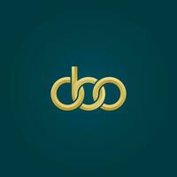 Letters OBO Monogram logo design vector