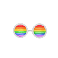 Rainbow Sunglasses, Pride Month Illustration png