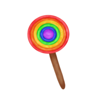 Rainbow Candy, Pride Month Illustration png