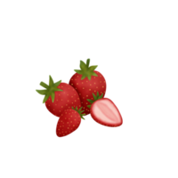 Watercolor Strawberry Illustration png