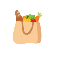 Hand Drawn Eco Bag Illustration. png