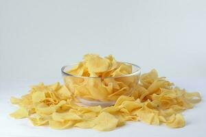 Arrowhead root arrowroot chips traditional for Chinese new year photo