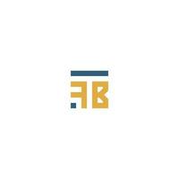Letters TFB FBT Square Logo Minimal Simple Modern vector