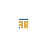 Letters TFB FBT Square Logo Minimal Simple Modern vector