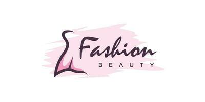 Fashion logo design vector with modern creative unique style