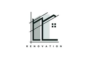 Building construction logo design vector