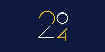 2024 logo design template with modern and unique style vector