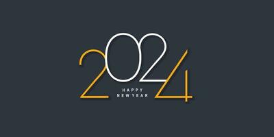 2024 logo design template with modern and unique style vector