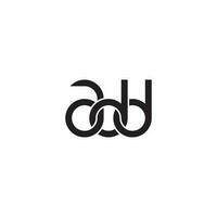 Letters ADD Monogram logo design vector