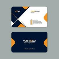 Round corner business card template design with texture and pattern, visiting card, name card, Print ready double sided clean fresh and modern corporate business card layout with mockup vector