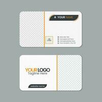 Round corner business card template design with texture and pattern, visiting card, name card, Print ready double sided clean fresh and modern corporate business card layout with mockup vector