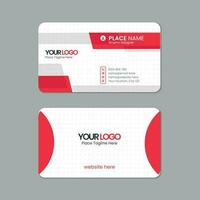 Business card template design with texture and pattern, visiting card, name card, Print ready double sided clean fresh and modern corporate business card layout with mockup vector