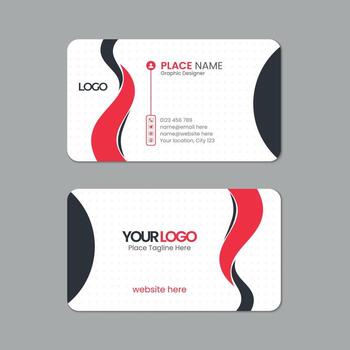 negocio tarjeta modelo diseño con textura y patrón, visitando tarjeta, nombre tarjeta, impresión Listo doble de un lado limpiar Fresco y moderno corporativo negocio tarjeta diseño con Bosquejo vector