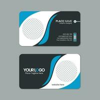 Round corner business card template design with texture and pattern, visiting card, name card, Print ready double sided clean fresh and modern corporate business card layout with mockup vector