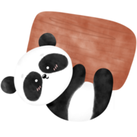 fofa panda, panda, aguarela panda, panda ilustração png