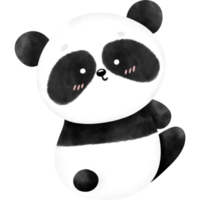 fofa panda, panda, aguarela panda, panda ilustração png
