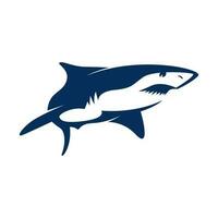 tiburón icono logo diseño vector