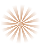 gradiente retro radial reluzente com cor Sol raios transparente png