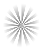 gradiente retro radial reluzente com cor Sol raios transparente png