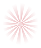 gradiente retro radial reluzente com cor Sol raios transparente png