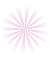 gradiente retro radial reluzente com cor Sol raios transparente png