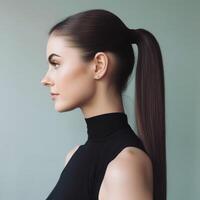 photo of The sleek and simple ponytail