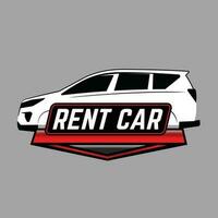 car rent automotive logo vector design