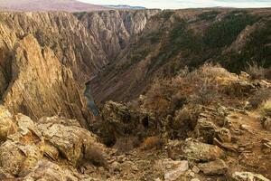 negro cañón de Gunnison foto